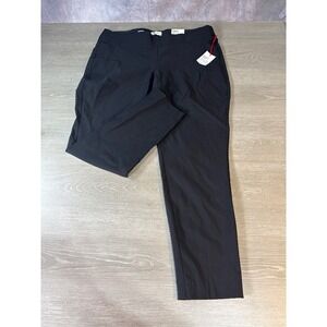 ELLE Women's Black Pull On Skinny Mid Rise Stretch Pants XXL BRAND NEW w/ TAGS